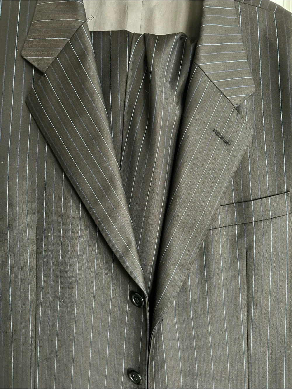 Ermenegildo Zegna y Custom Tailored 2-Piece Suit dark grey– Wool & Silk